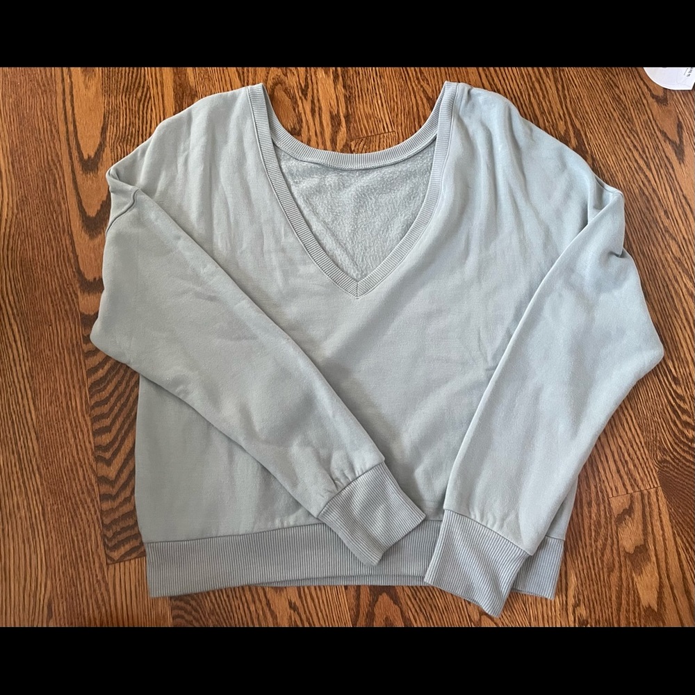 V-neck sweatshirt